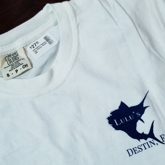 Lucy Buffett's Lulu's Destin Florida Saltwater Game Fishing T-Shirt Adult Small - Picture 4 of 4